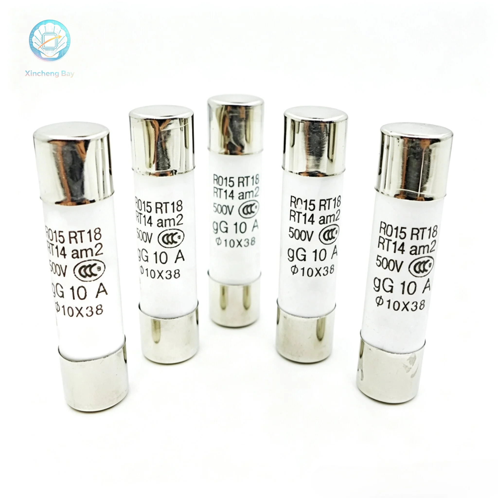 20pcs/box 10*38 Fast blow Ceramic Fuse 10x38mm Fuse 500V  1A 2A 3A 4A 5A 6A 8A 10A 16A 20A 25A 32A  RO15 RT19 RT14 RT18