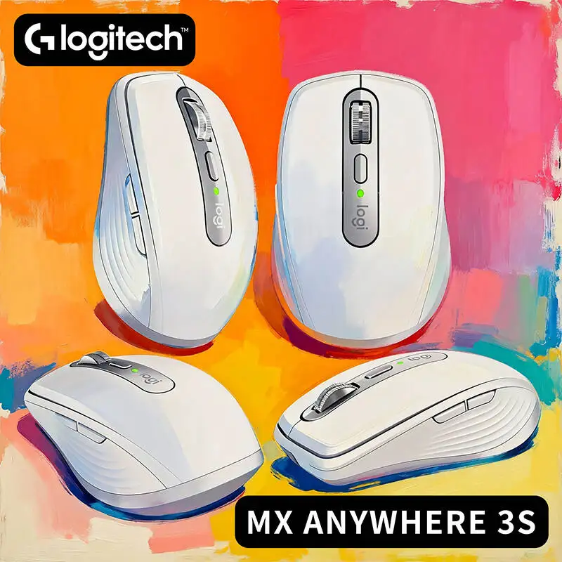 

Компактная мышь Logitech MX Anywhere 3S, эргономичный дизайн, перезаряжаемая, с быстрым прокруткой для портативных ПК Mac