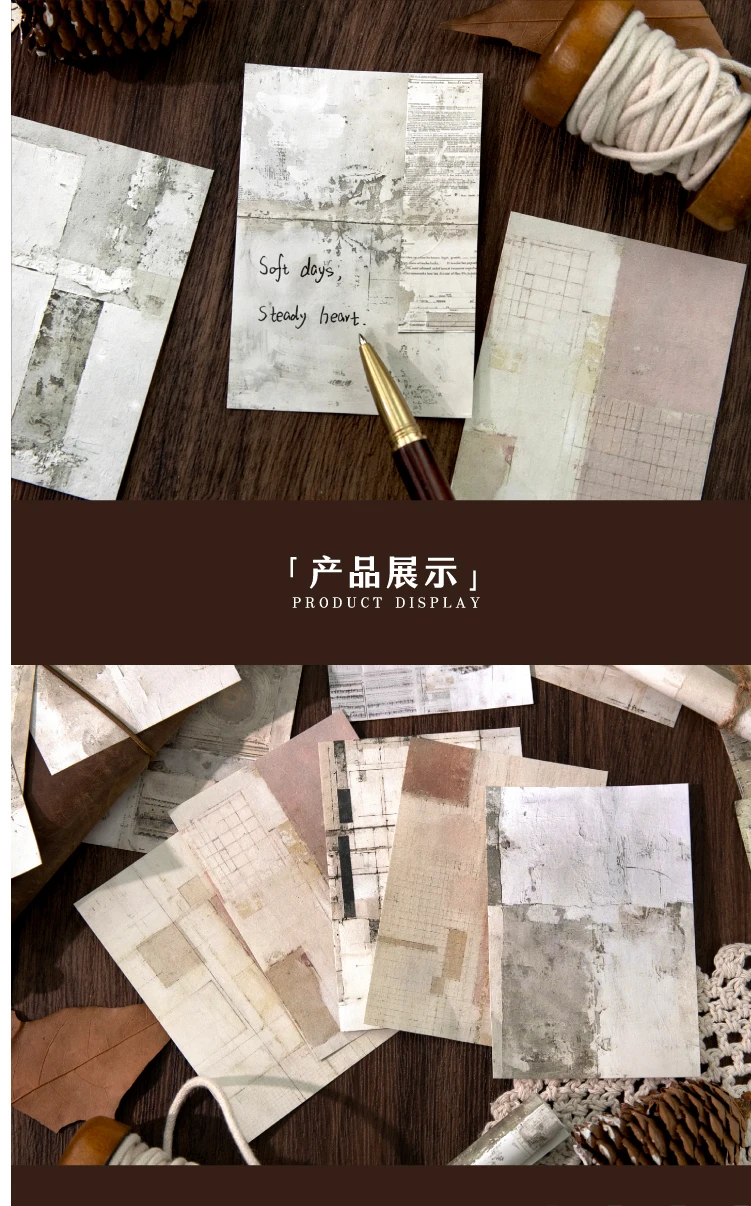Journal GO 40 Stück Vintage Collage-Materialpapier für Planer Handgemachtes DIY Journaling Tagebuch Album Scrapbooking Hintergrundpapier – Detail 7