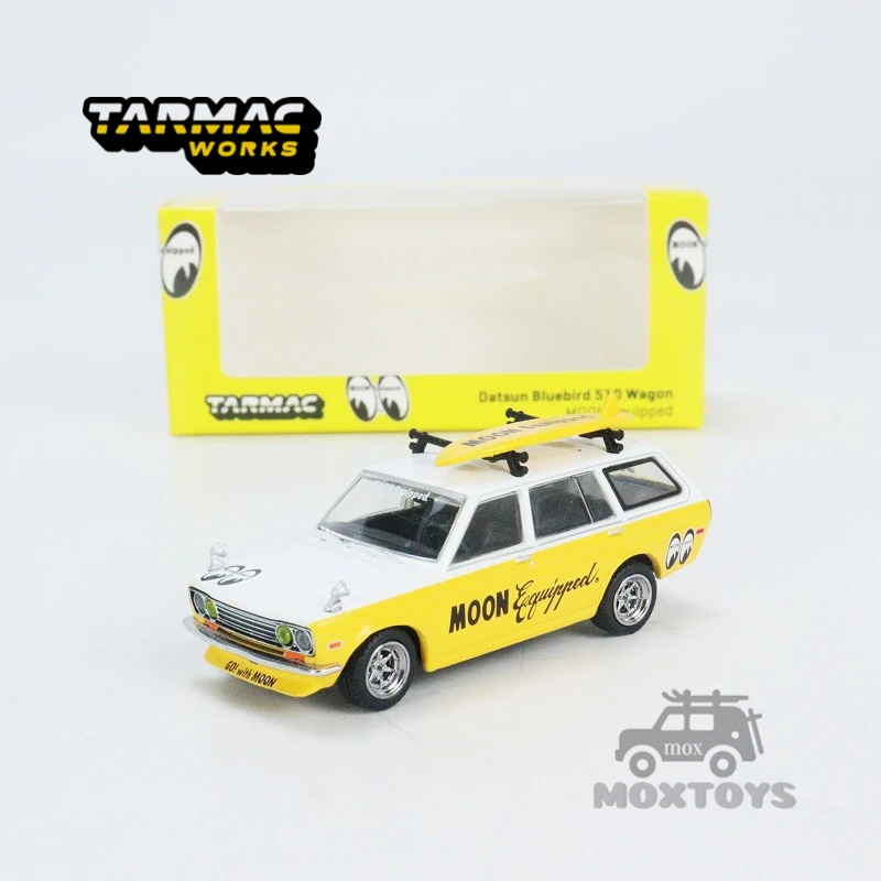 Tarmac Works 1:64 Datsun Bluebird 510 Wagon MOON Equipped Diecast Model Car