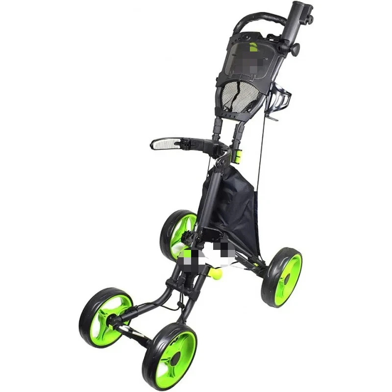 AQCaddyTek V8 - SuperLite 4 Wheel Golf Push Cart,Explorer Version 8