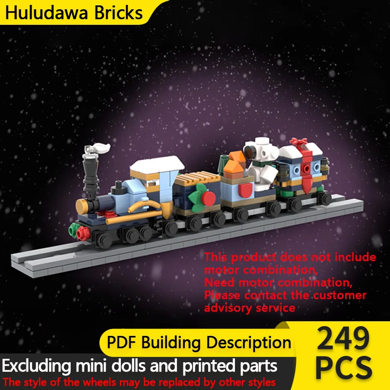 

City Car Model MOC Building Bricks Mini Holiday Express Train Modular Technology Children Holiday Gifts Assemble Toys Suit
