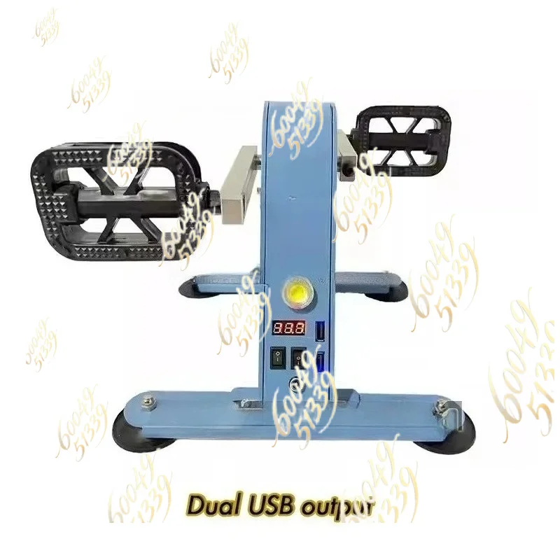 Portable pedal generator with no iron core, brushless permanent magnet, fitness generator, outdoor charging, spinning bike