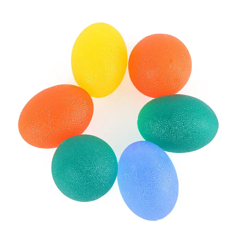 Gel di silice Hand Grip Ball Egg uomo donna palestra Fitness Finger Heavy Muscle Recovery Gripper Trainer