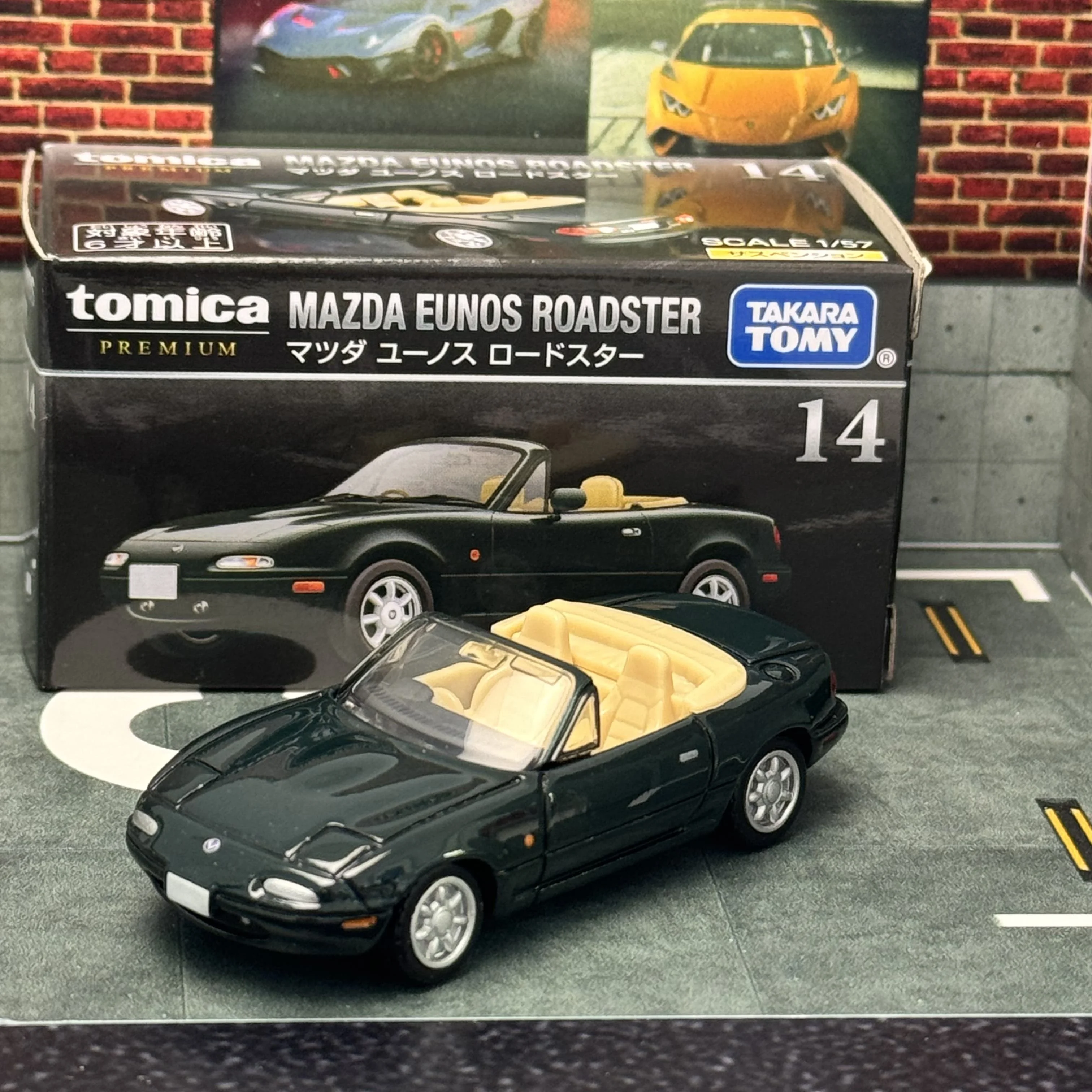 Takara Tomy Tomica Premium TP14 Mazzdda Eunos Road Ster Cabrioet от TAKARA TOMY Игрушечная машинка из литого под давлением сплава для коллекции в подарок