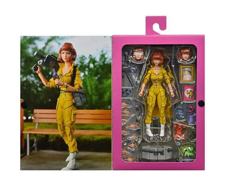 NECA Teenage Mutant Ninja Turtles April O'Neil Female journalist TMNT Action Figure Movies Model Anime Kids For Toy Doll Gift