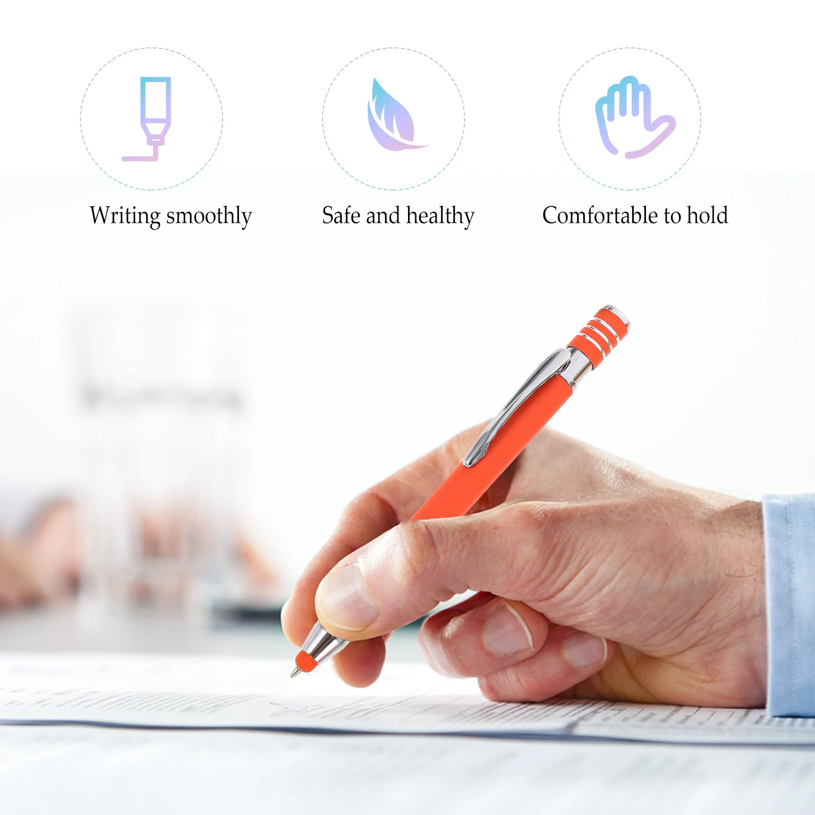 5Pcs Metal Ball Point Pen Multifunctional Stylus Pen for Capacitive Touch Screen Smooth Writing and Accurate Typing