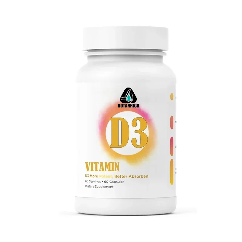 Vitamin D3 5000 IU (125 Mcg) - An Efficient Vitamin D Supplement for Immune Support and Bone Strength, Easy To Swallow
