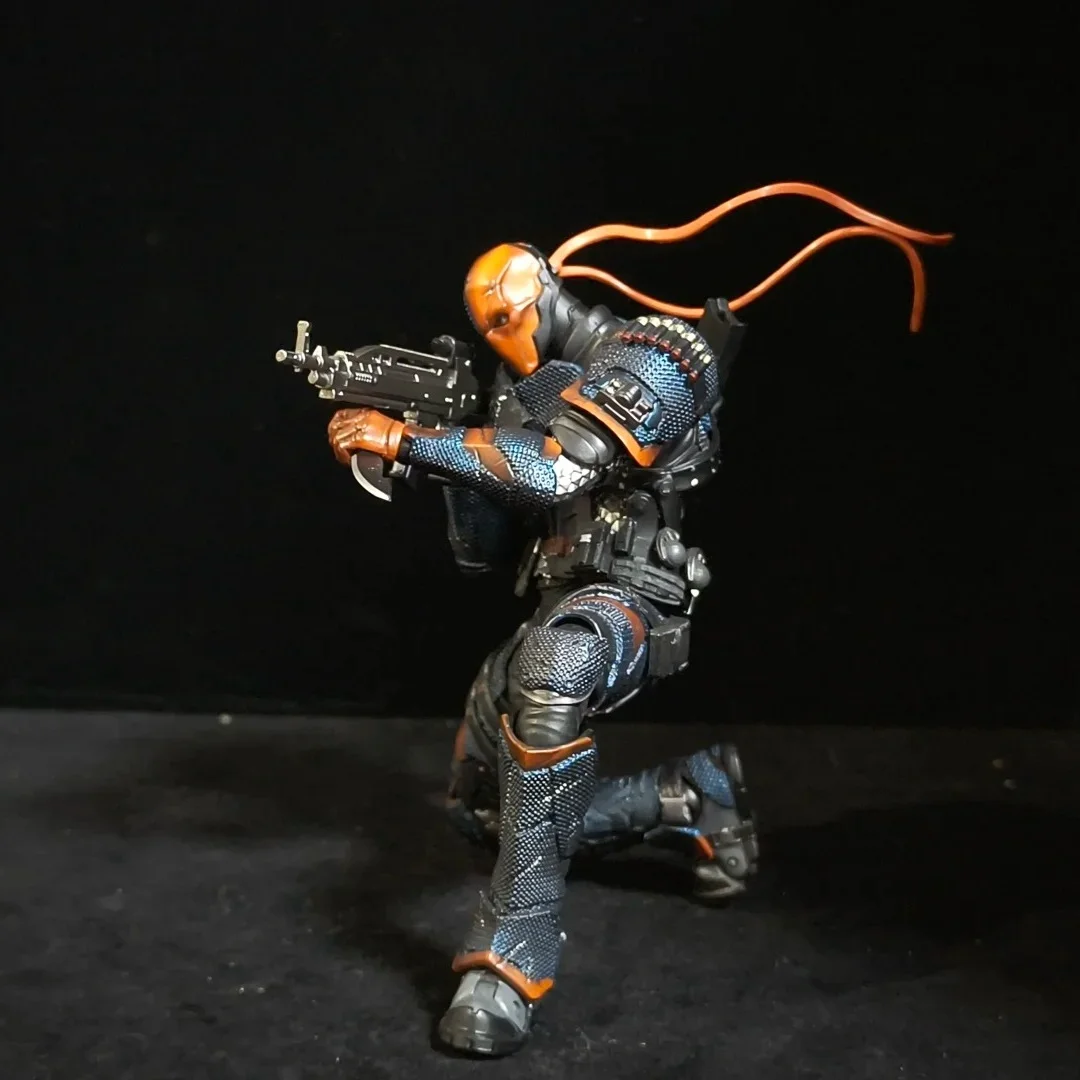 Deathstroke Arkham Knight 1/12 Scale Action Figure - High Articulation Collectible Toy Model DC002 by LPZZ Gift for Collectors