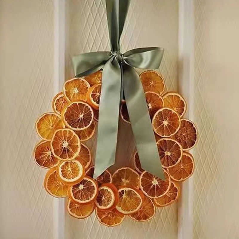 Christmas Wreath Decoration DIY Materials Lemon Slices/Lime Slices/Grapefruit Dry Fruit Slices Decoration Shop Window Decoration