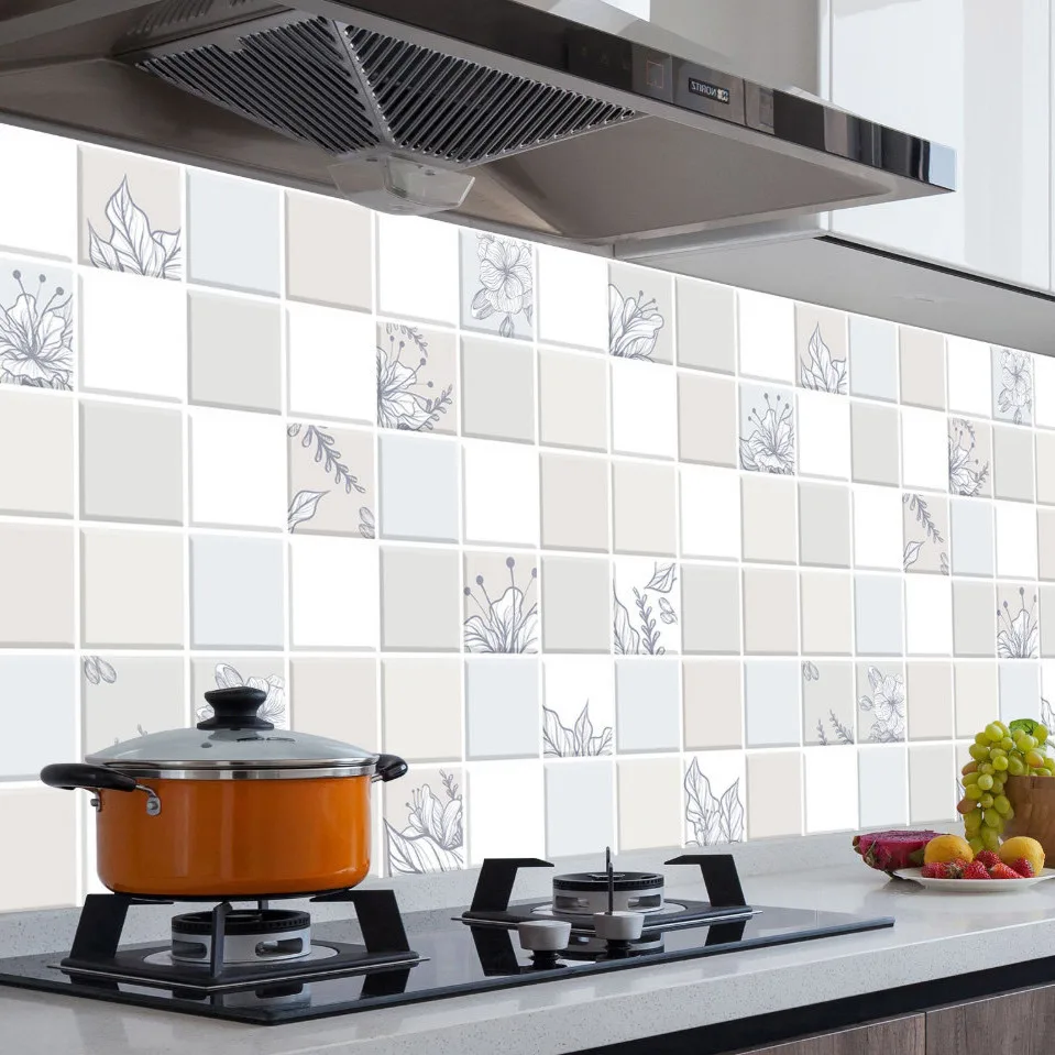 Self-adhesive DIY PVC Wallpapers Decorarive Films Renovation Kitchen Cabinet Wall Stickers PVC Peel and Stick Stickers