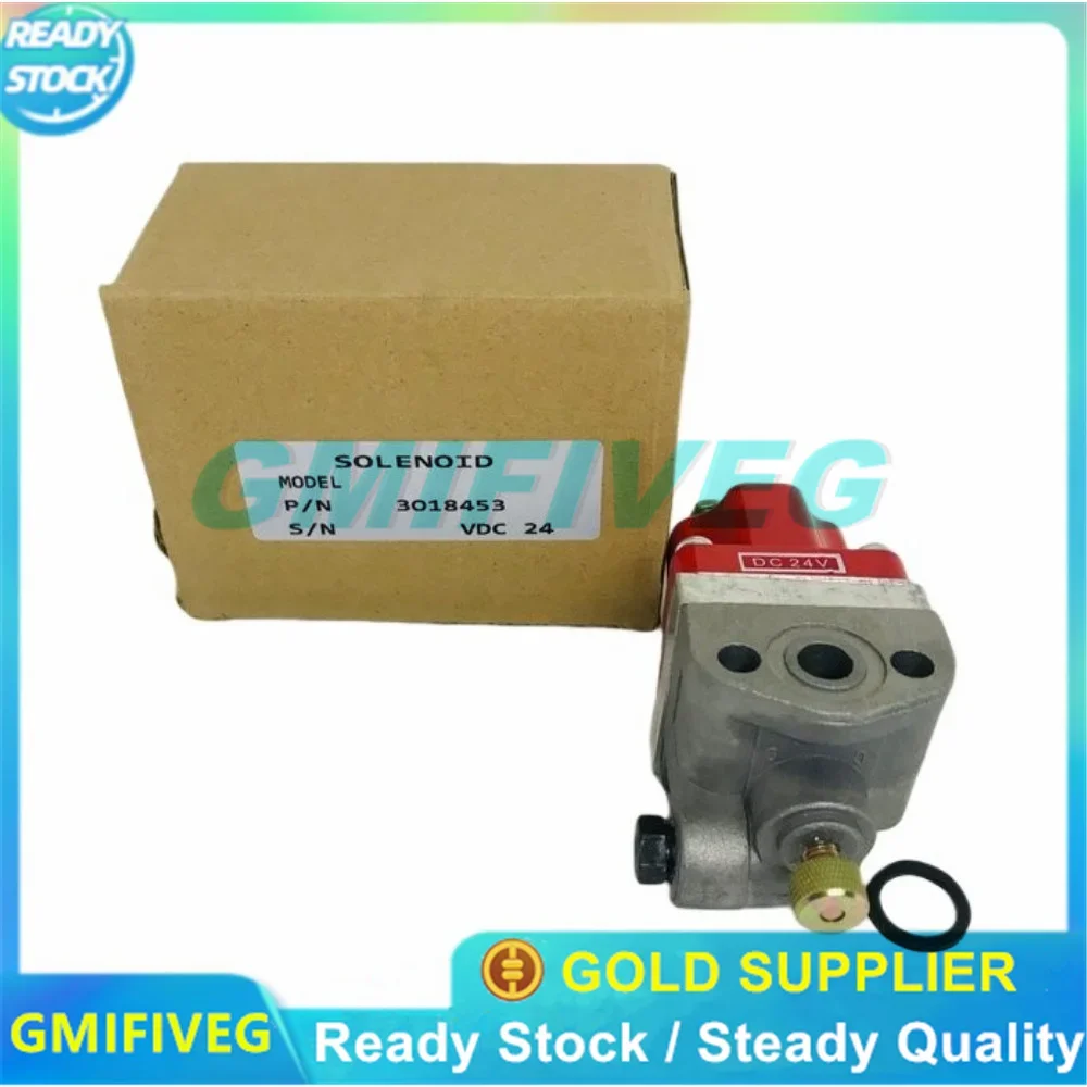 New 1PC Solenoid Fuel Shutoff Solenoid Valve One Terminal 3018453 3035334 3035346 3054609 Fit for Cummins 855 & N14 PAI 24VDC