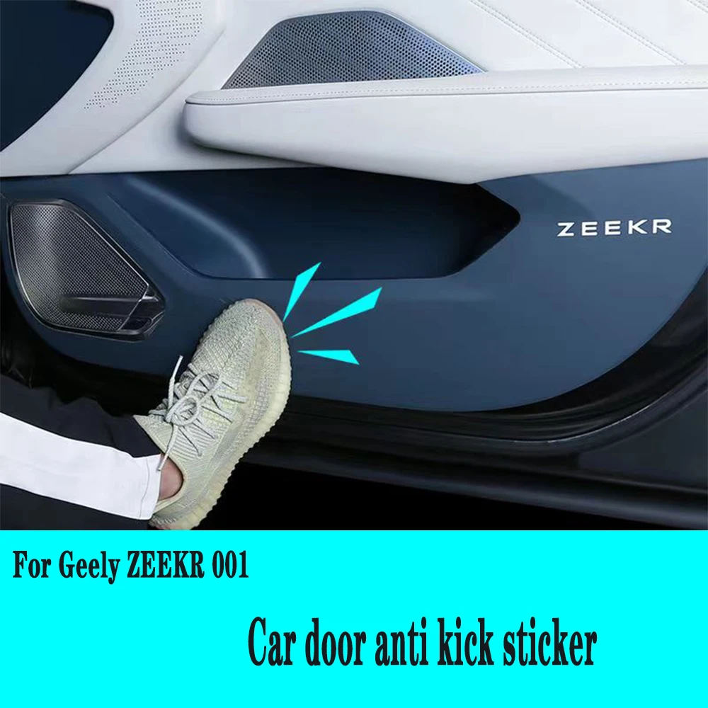 For Geely ZEEKR 001 2024 Door panel anti kick plate protection sticker accessories car interior decoration