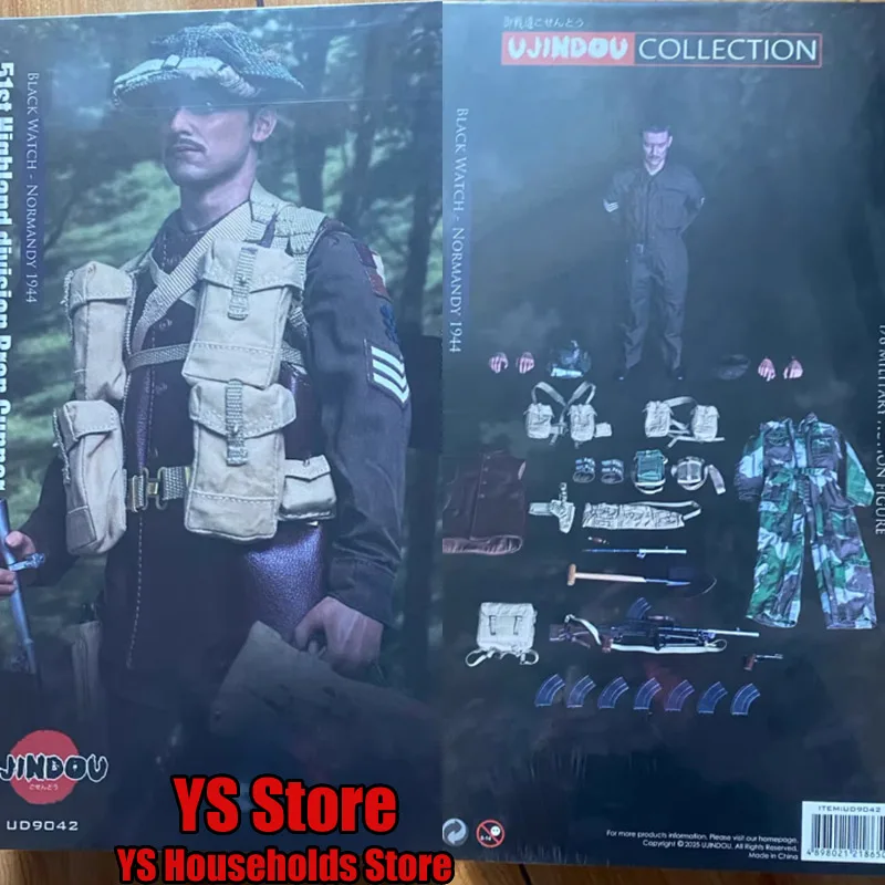 

UJINDOU UD9042 1/6 Фигурка британского пистолета времен Второй мировой войны - 51-я горная дивизия Нормандия 1944 года, историческая 12-дюймовая игрушка-солдат человека