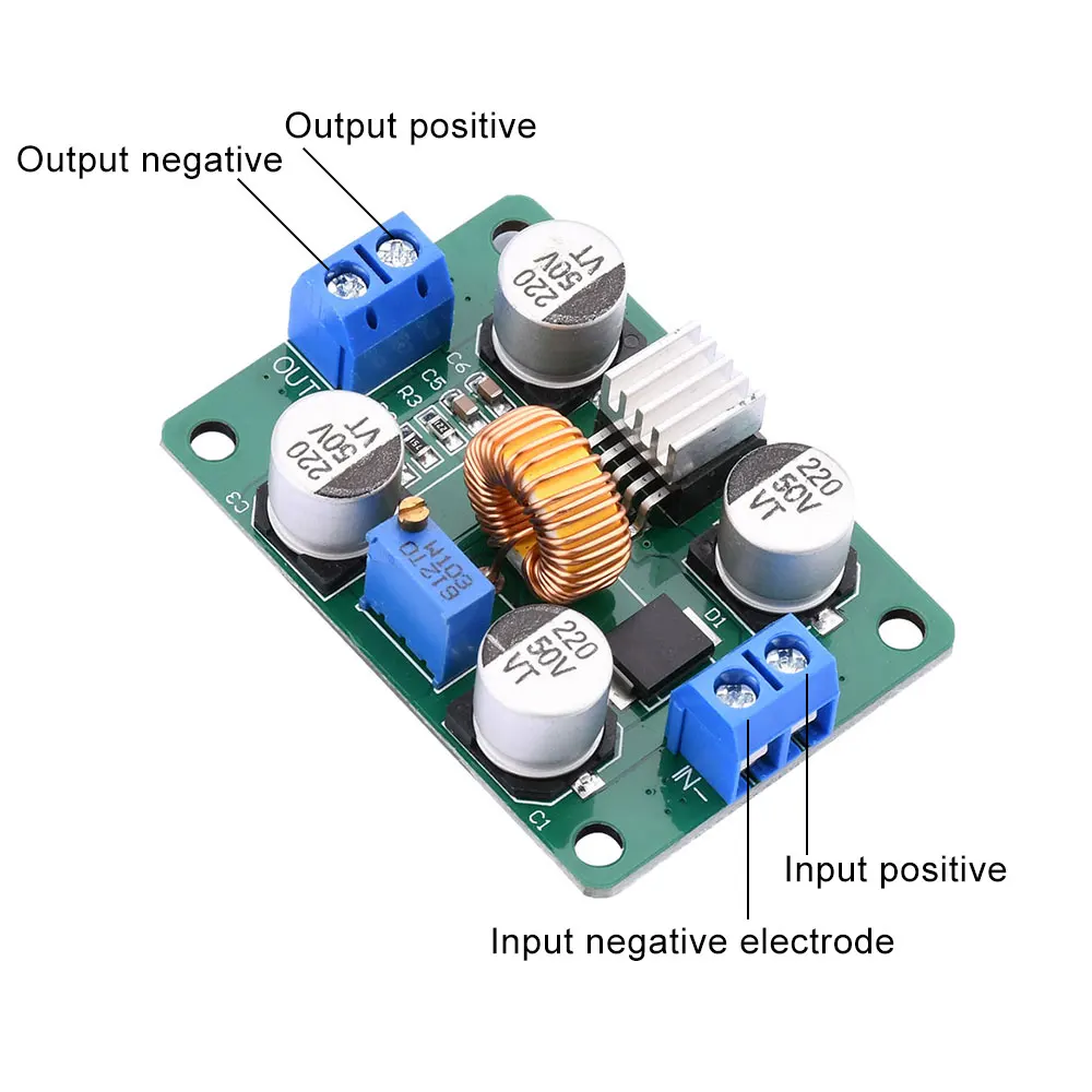 DC-DC 4-38V To 1.25-36V Adjustable Step Down Module Non-isolated Buck Converter 75W Power Supply Module Voltage Regulator Module