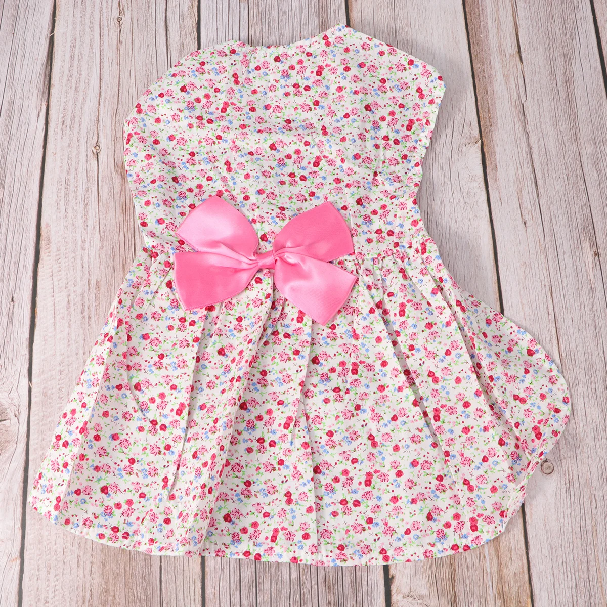 

Pet Dog Princess Skirt Dress Pink Size S Floral Bowknot Cute Tutu Dress for Walking Jogging Easy to Spot Pet Dog Skirt