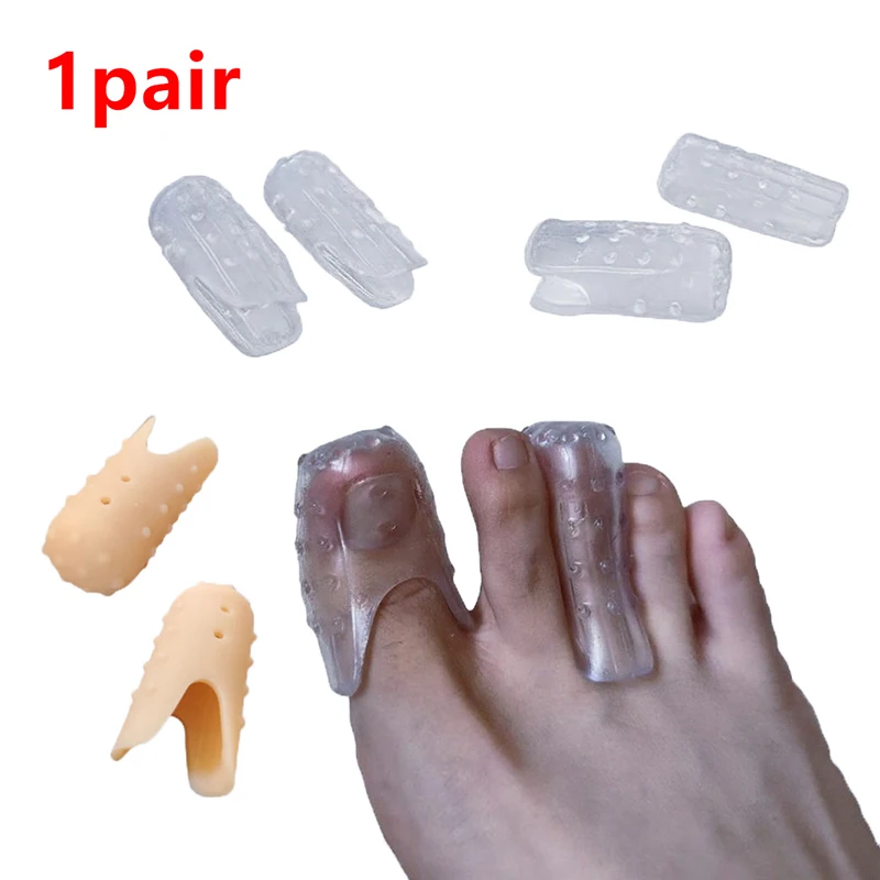 Protezioni per le dita dei piedi traspiranti nude trasparenti, cuscinetti per alluce valgo, cuscino, protezioni per le dita dei piedi, per la protezione delle unghie dei piedi incarnite