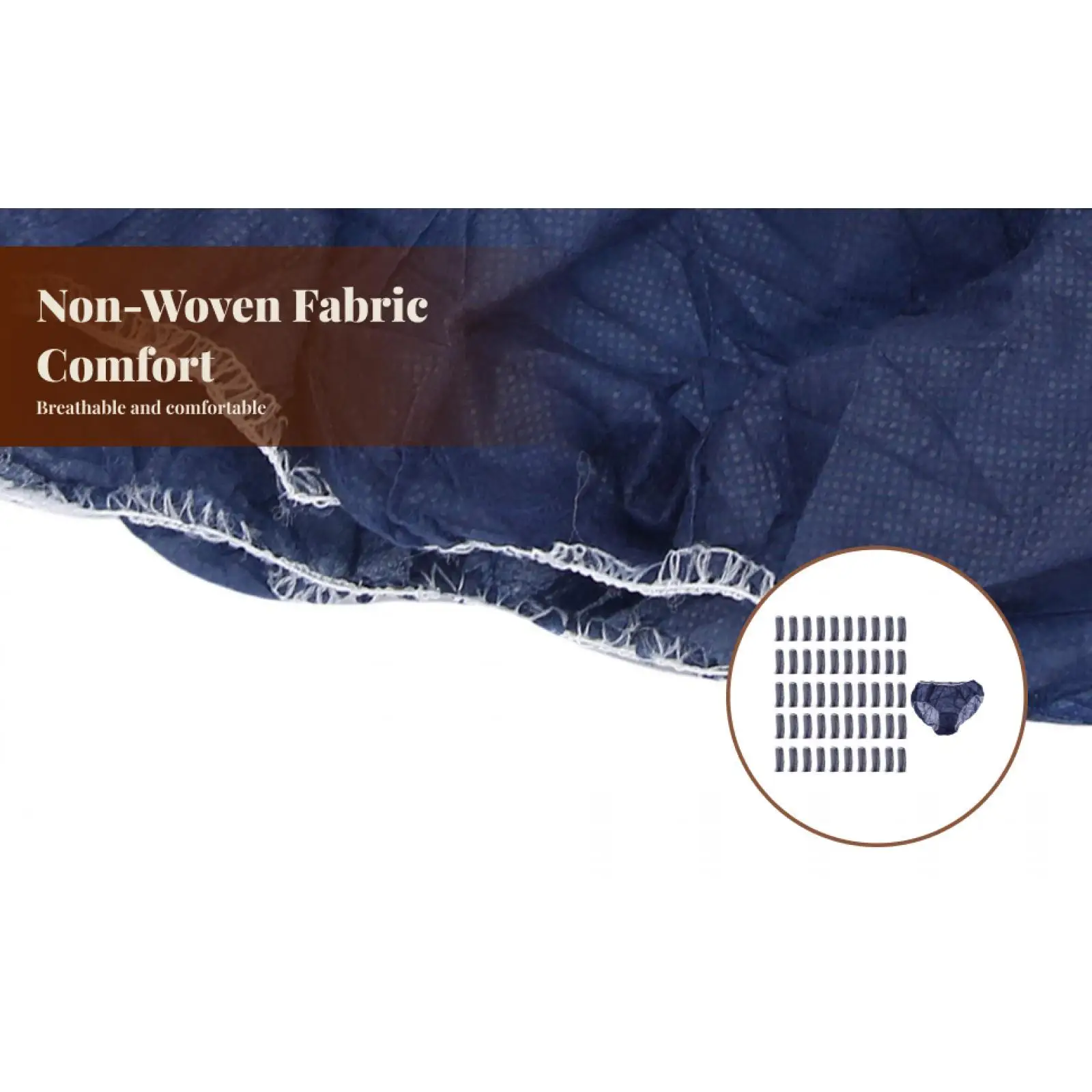 Skin Friendly Travel Underwear Breathable Disposable Underpants Unisex Design for Fitness Spa and Camping