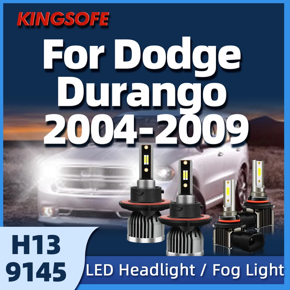

Roadsun 26000LM H13 LED Headlight Bulbs Car Lamp CSP Fog Light 9145 For Dodge Durango 2004 2005 2006 2007 2008 2009