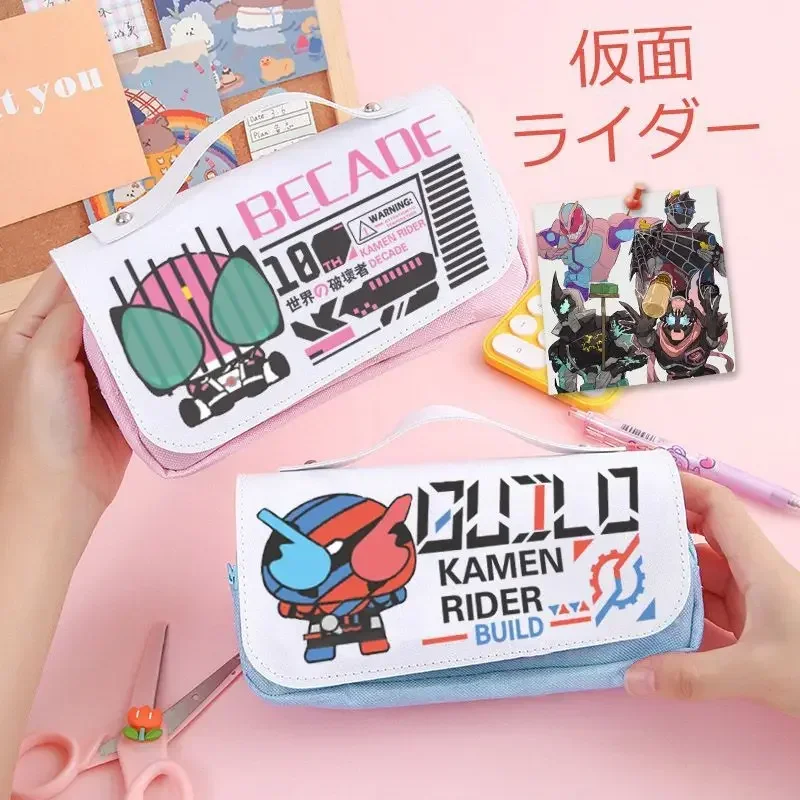 

Anime Kamen Rider Build Evol Grease Pencil Case Cosplay Cartoon Pen Bag Pencil Bag Back To School Supplies Christmas Gifts