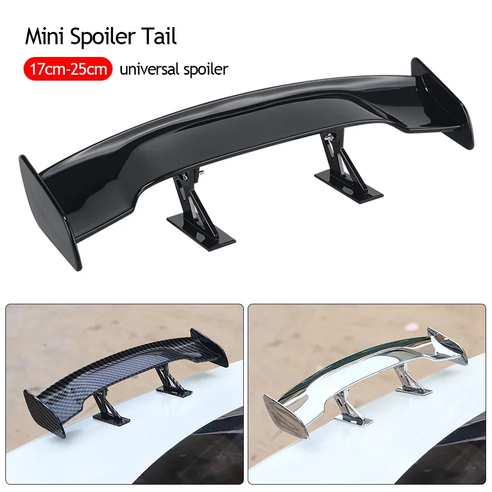 Carbon Look Mini Wings Universal Car Rear Spoiler Small Model Decoration Black Blue Red White Style Spoilers Auto Accessories