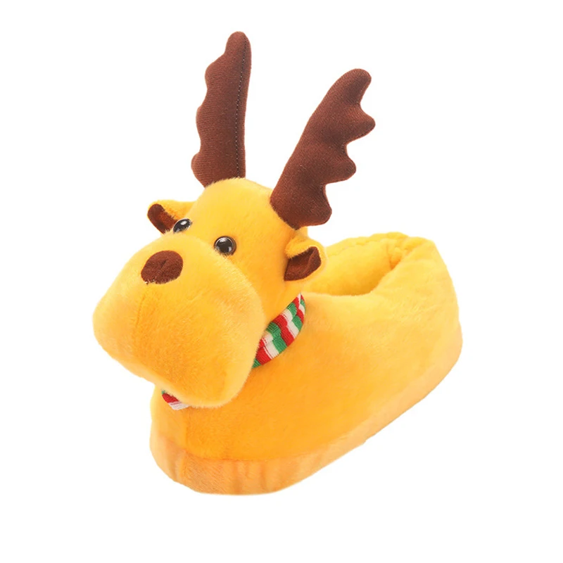 Winter Creative Dinosaur Cotton Slippers Women Cartoon Tyrannosaurus Rex Plus Velvet Warm Home Slippers Non-slip Floor Shoes