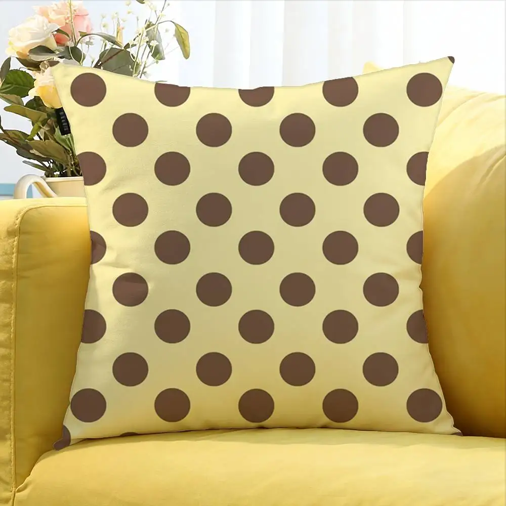 Fashion P-Polka Dot Figure World Various Sizes Square Pillow Case For Car Home Bedchamber Decor