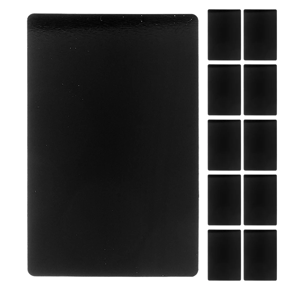 

20Pcs Blank Aluminum Business Cards Thick Engraving Sublimation Name Plates Portable Business Card Blanks Blanks Cards