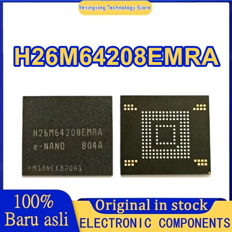 H26M64208EMRA EMRA industrial grade 32GB flash memory chip eMMC 0-10 IC New Original in Stock
