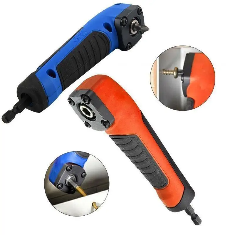 

1/4 Inch Hex Wrench Drill Bit Socket Holder 90 Degree Right Angle Extension Driver Adapter Drilling Shank Magnetic Screwdriver