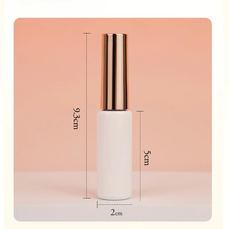 10pcs 8ml Empty Glass Nail Polish Bottle Nail Polish Glue Bottle Container White Glass Nail Oil Bottles Wholesale view 5