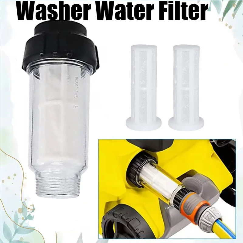 

High Pressure Washer Water Filter Car High Pressure Washer Filter 2 Pieces Filter Cartridge Car Accessories