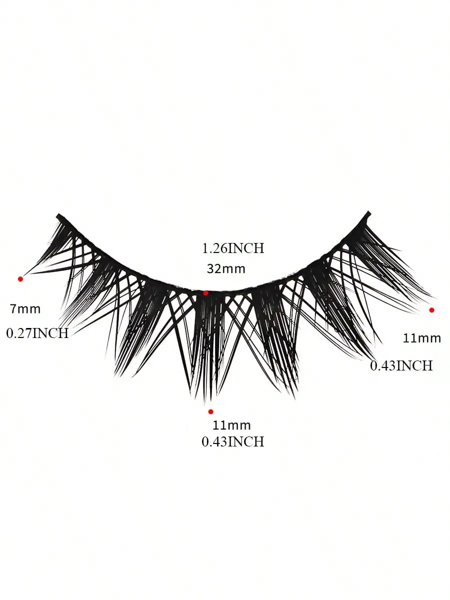 جديد القط رموش 5D رقيق فو المنك جلدة 8D حجم Wispy رموش طويلة رموش اصطناعية الروسية شرائط 5 إلى 7 أزواج حزمة ماكياج #6