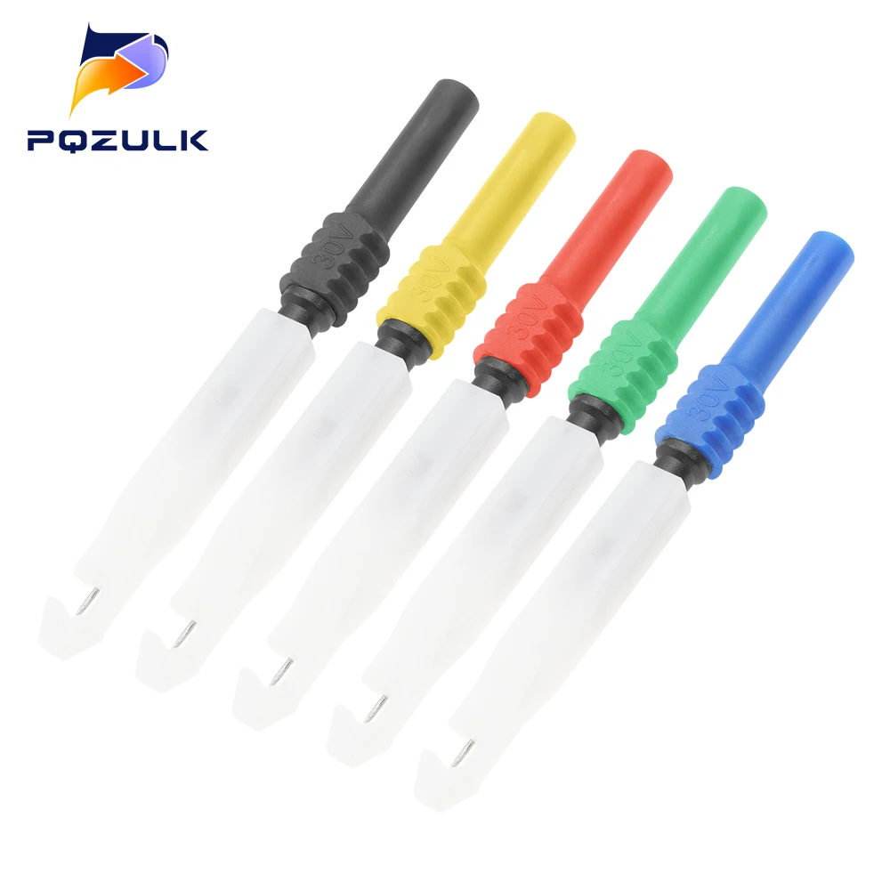 5PCS Hantek Multimeter Probe Test Needle Back Pin Banana Plug Diagnostic Tester Handheld Oscilloscope For Automotive Electrician