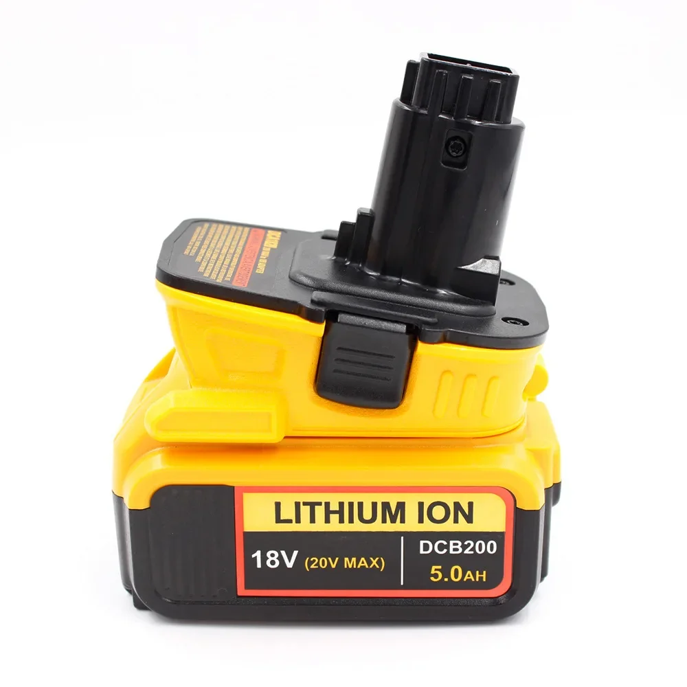 Imagem -02 - Adaptador de Bateria para Dewalt Bateria de Lítio 20v Ferramentas Converter Dca1820 Max Dcb200 Dcb201 Dcb203 18v