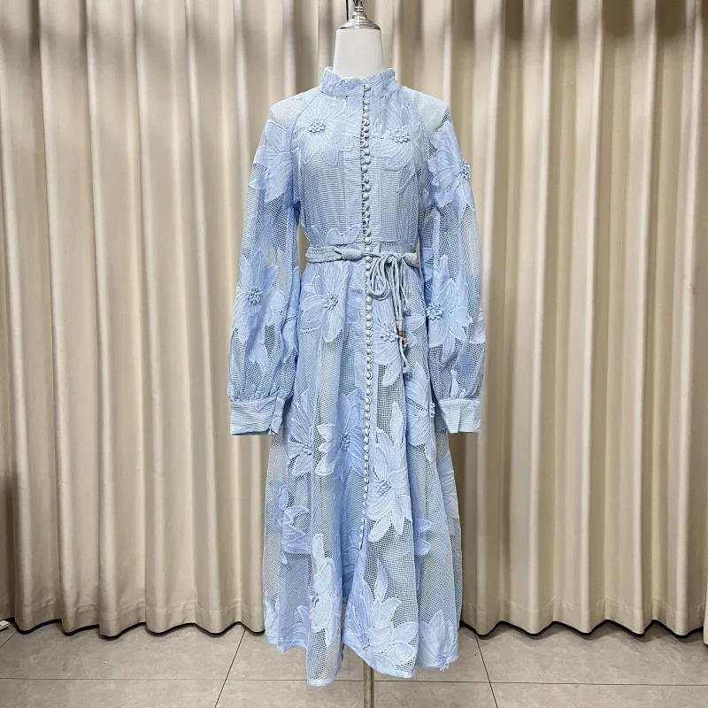 

Women's Dress Floral Linen Elegant Long Dresses Casual Vacation Beach Party Dresses Woman Clothing Fashion Summer Dresses 2025