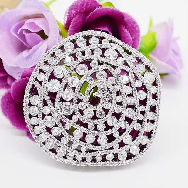 40mm Women's High Qualit Bow CZ-inlaid Pearl Bracelet Necklace Sweater Chain Connection Buckle