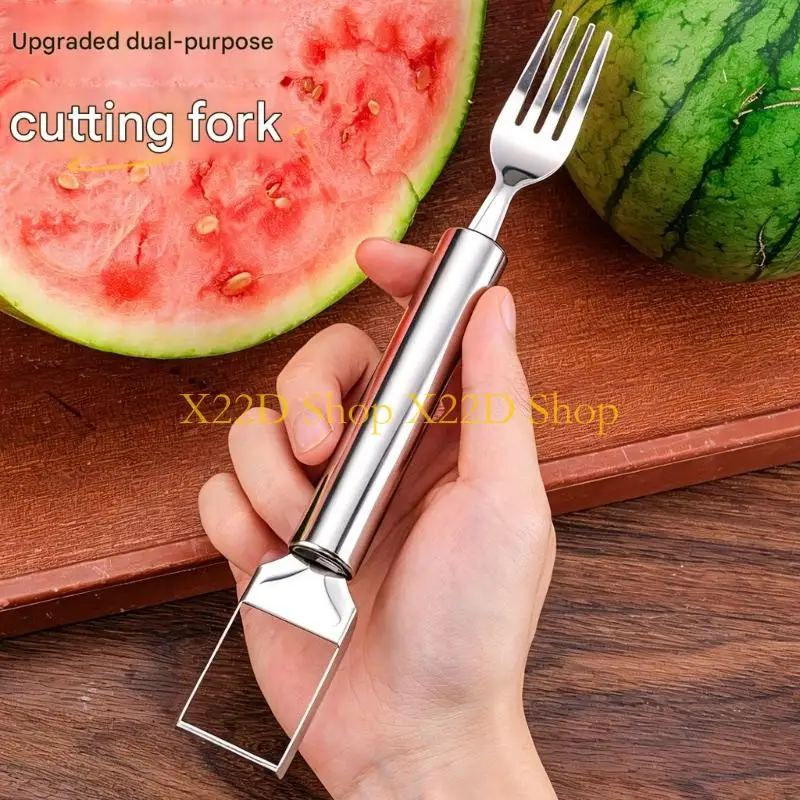 X22D Practical Watermelon Divider Tool Rustproof Stainless Steel Texture Slicing Tool Suitable for Precise and Neat Cutting