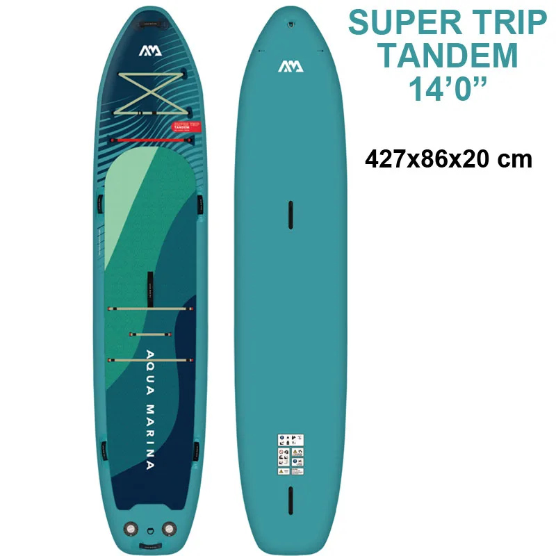 AQUA MARINA 2 3 PERSOON groot formaat opblaasbare sup stand up paddle board surfplank SUPER TRIP TANDEM surfplank opblaasbare kajak