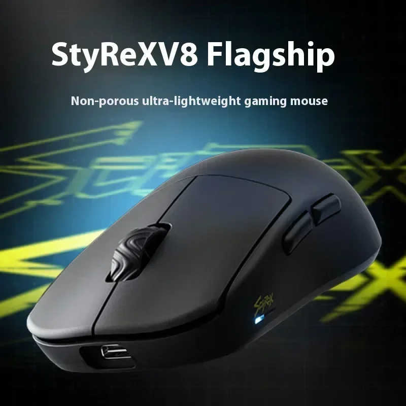 Ratón para juegos Scyrox V8, modo Tri, inalámbrico, personalizado, ligero, baja latencia, Pixart3950, 8K, accesorios para jugadores de deportes electrónicos