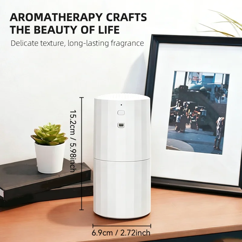 Wall Plug in Scent Machine Waterless Essential Oil Diffuser Smart App Control Aromatherapy Nebulizer for Bathroom Office 250m³