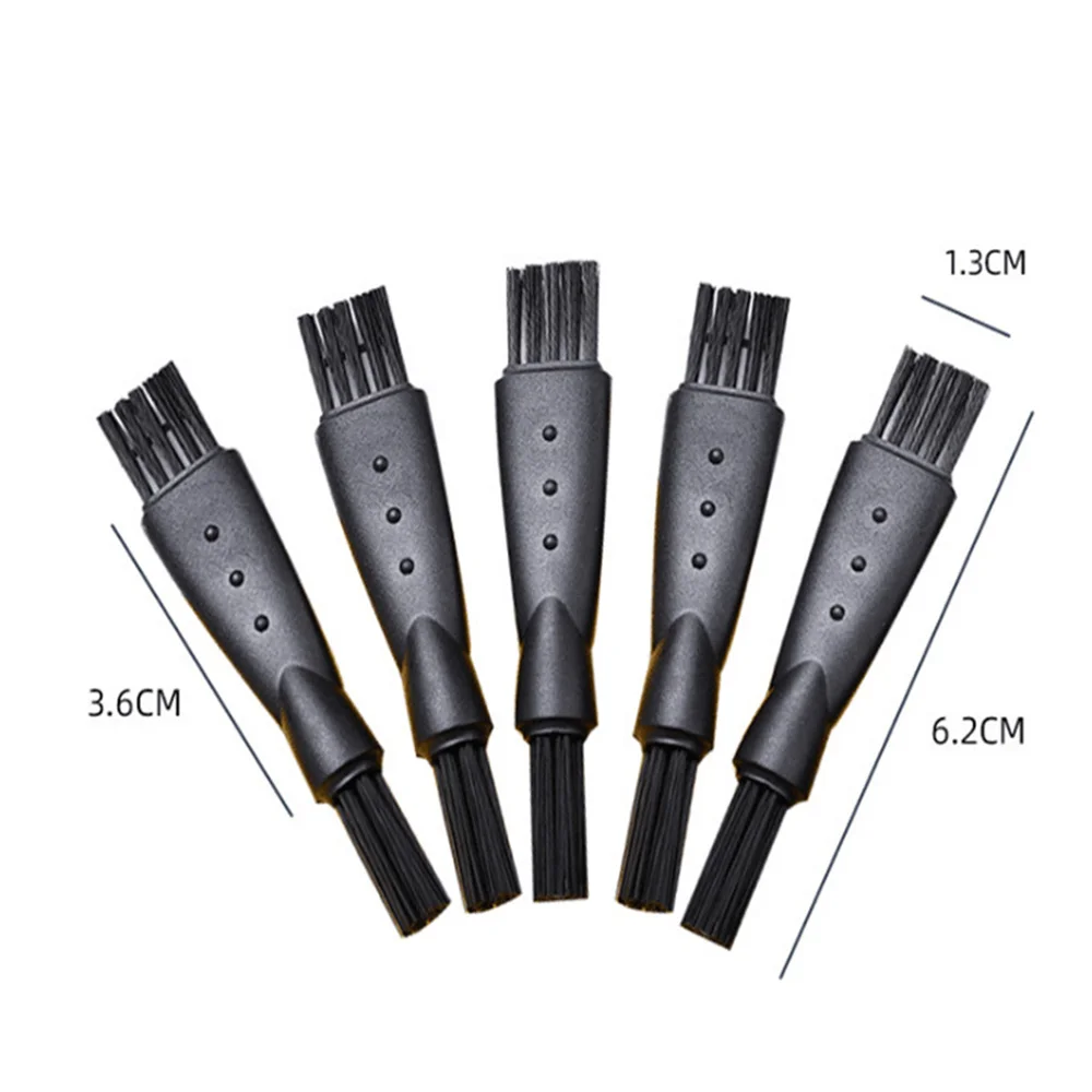 2/4/6PCS Shaver Small Bristle Brush Effective Durable Plastic Small Bristle Brush Brush Fine Brush Convenient Black