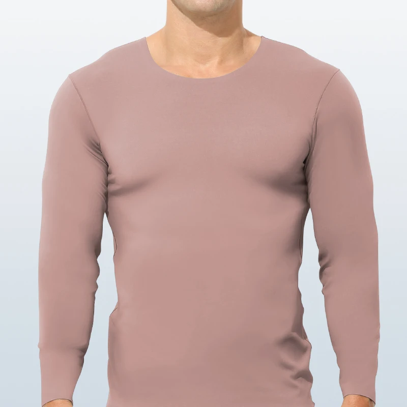 

Men's non-trace thermal underwear autumn and winter men's single thin autumn men's long-sleeved boys' undershirt