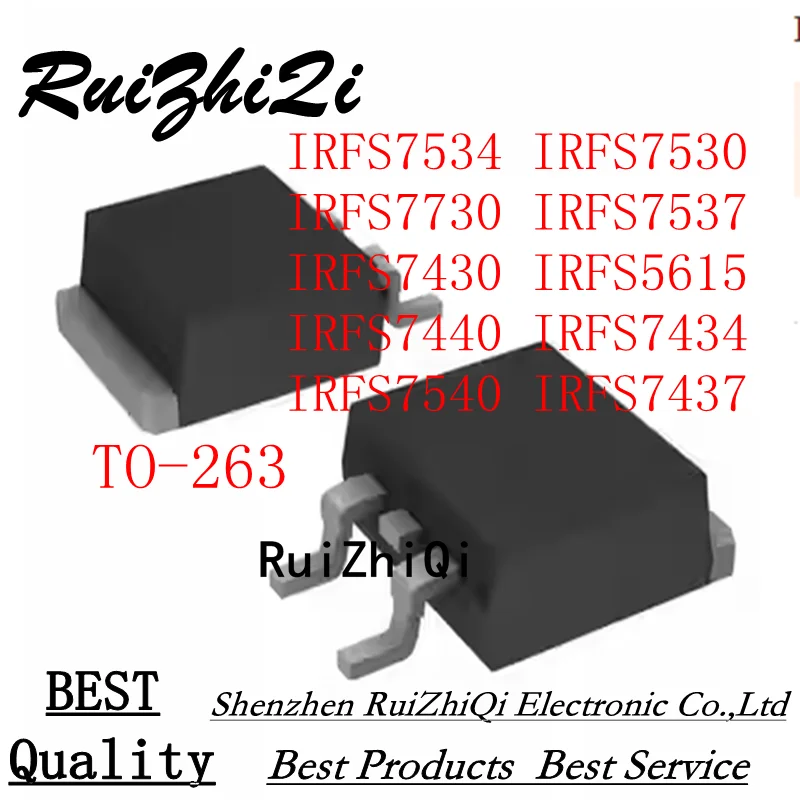 5PCS/LOT NEW IRFS7534 IRFS7530 IRFS7730 IRFS7537 IRFS7430 IRFS5615 IRFS7440 IRFS7434 IRFS7540 IRFS7437 TO263 IC