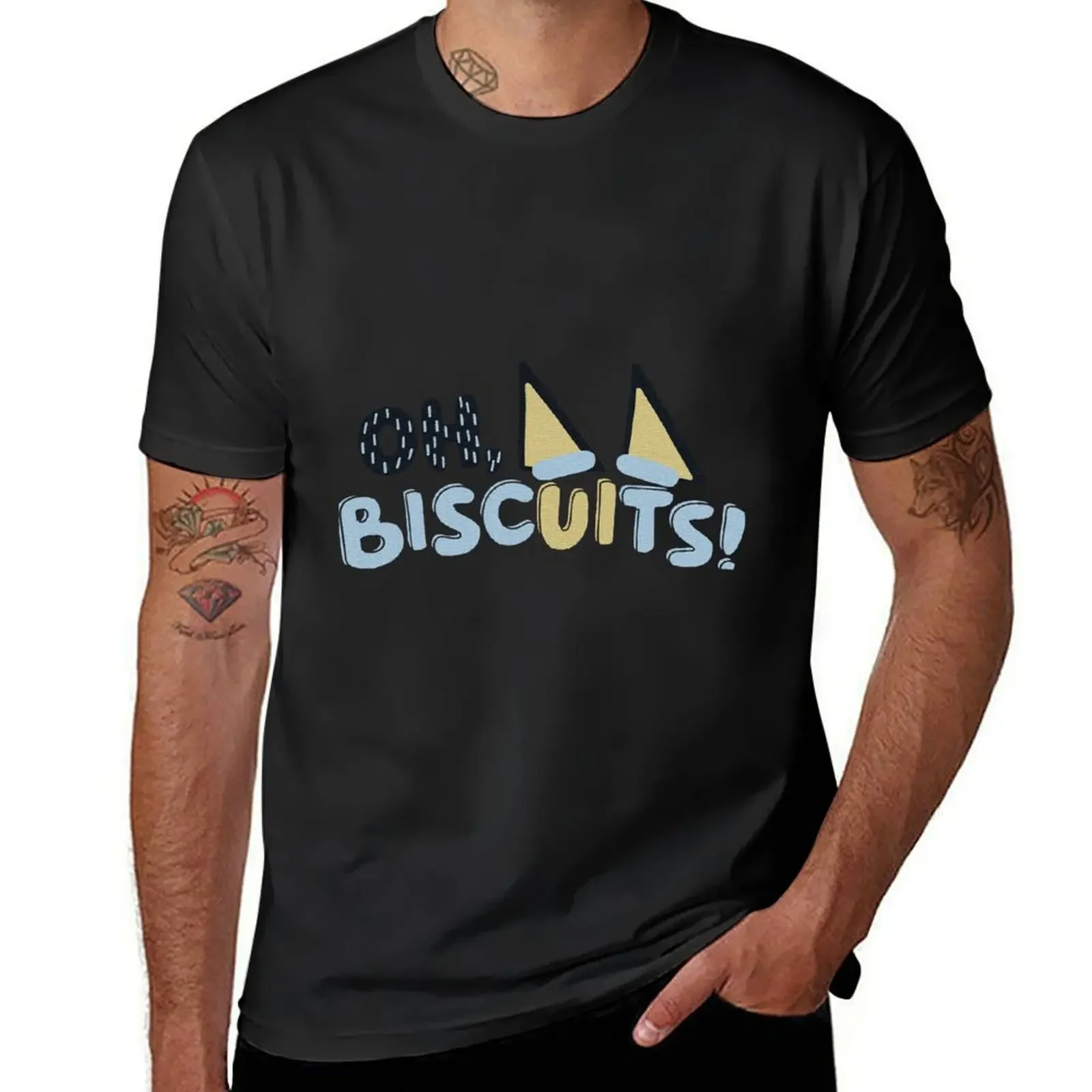 Oh Biscuits T-Shirt baggy shirts essential t shirt anime graphic t shirts mens t shirts