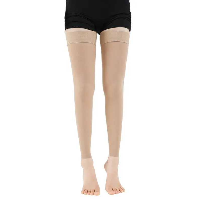 Level 2 compression stockings, long, nine-point leggings, silicone anti-slip elastic slimming stockings, prevent varicose veins.