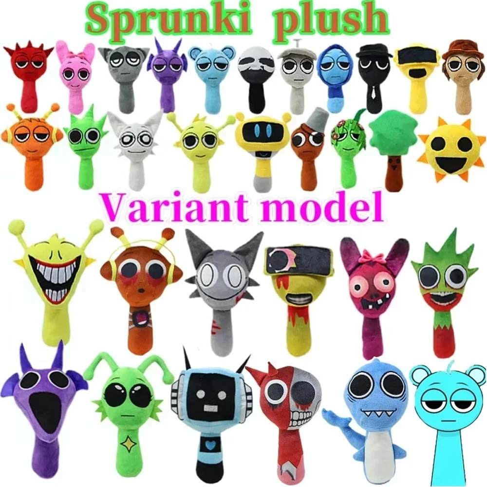 34style Sprunki Plush Toys Sprunki Incredibox Plush Doll Sprunki Game Pillow Kids Birthday Gifts Stuffed Dolls Christmas Gift