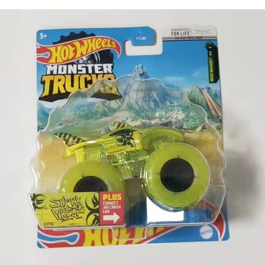 2022 Hot Wheels 1:64 MONSTER TRUCKS BACK TO THE FUTURE TIME MACHINE TIGER SHARK WREAK DRAG FYJ44 Collection diecast alloy model