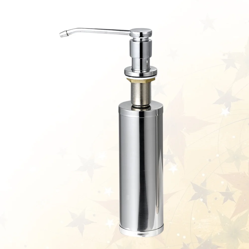 

Stainless Steel Sink Soap Dispenser Removable Pump Head Lotion Bottle Hand Pump for Kitchen Bathroom