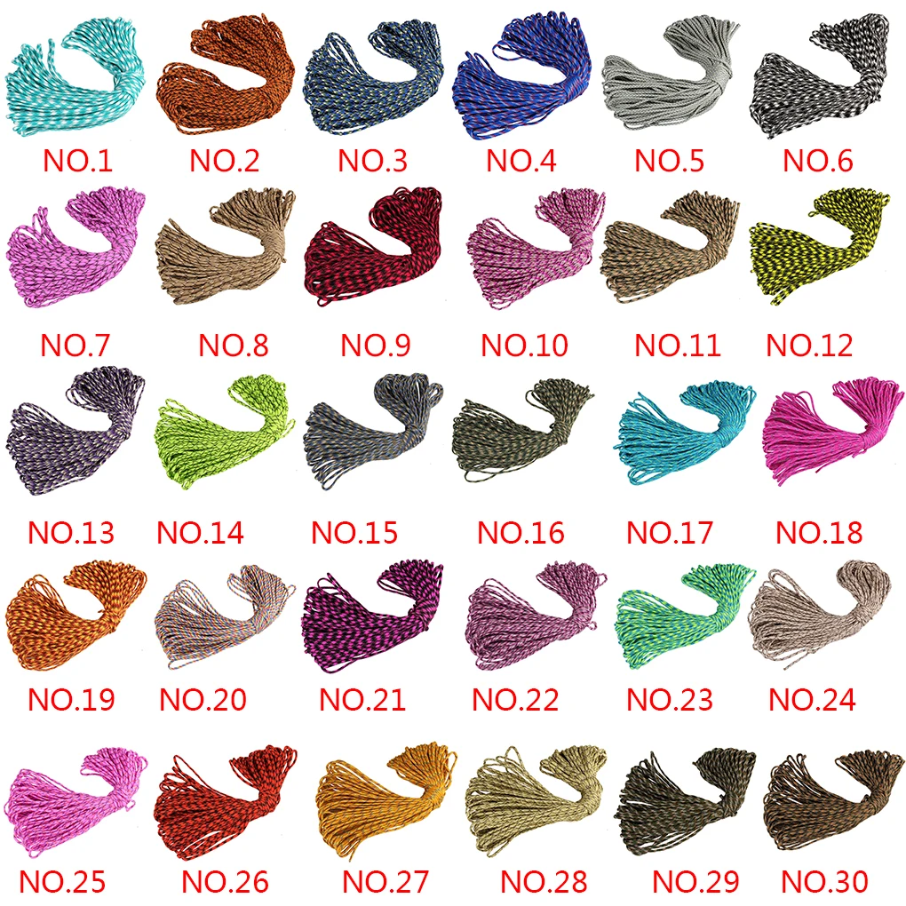 100 متر 5 مللي متر 7-core خيمة التخييم إصلاح النسيج ملزمة مظلة حبل مضفر الحبل المنزل في الهواء الطلق خط الحياة